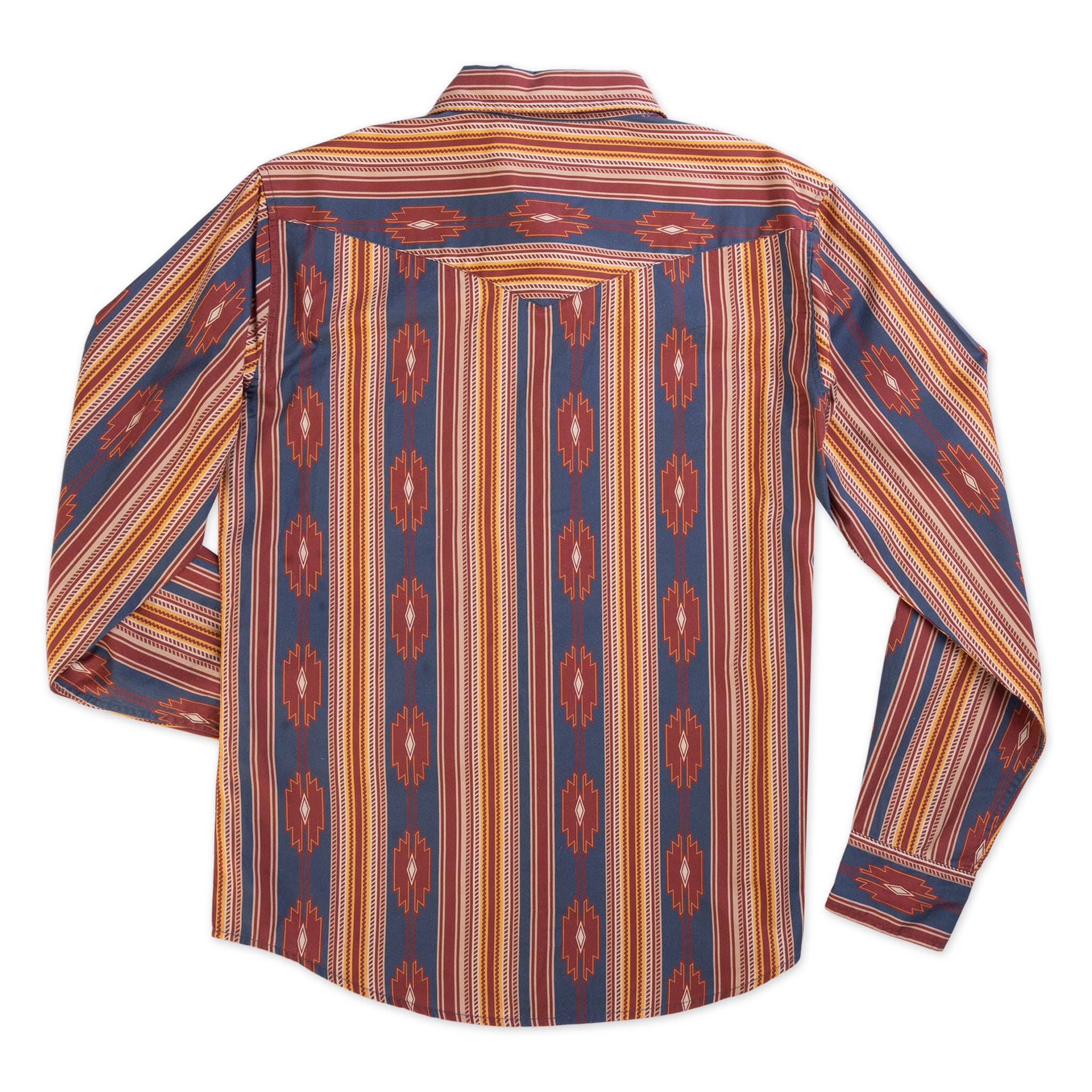 The Wyatt Pearl Snap Long Sleeve Serape Shirt