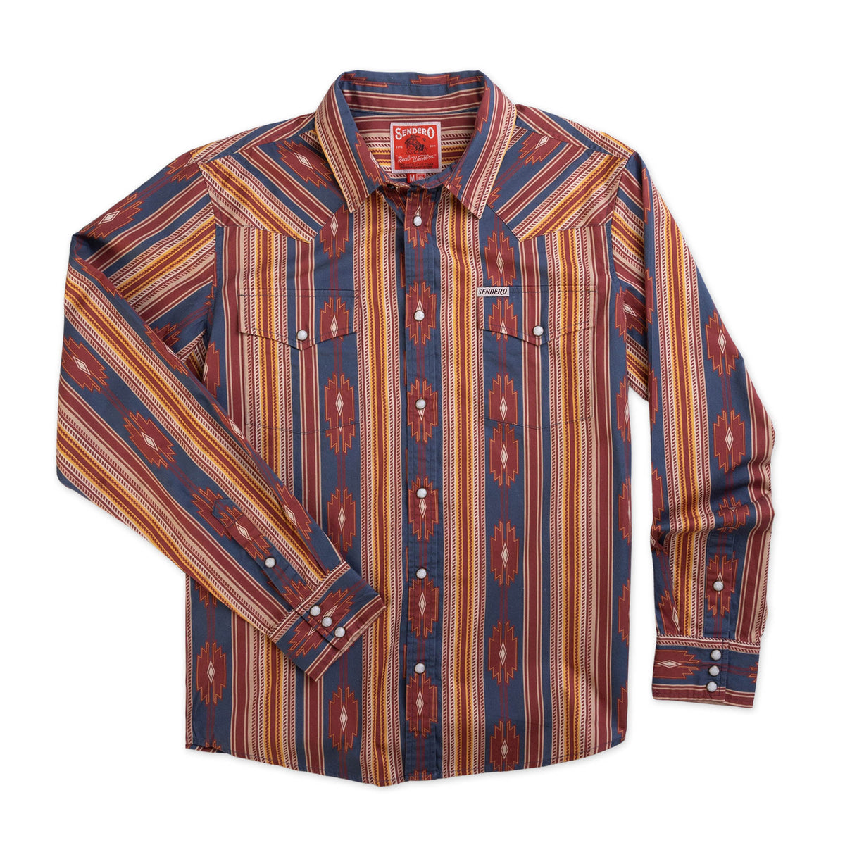 The Wyatt Pearl Snap Long Sleeve Print Shirt