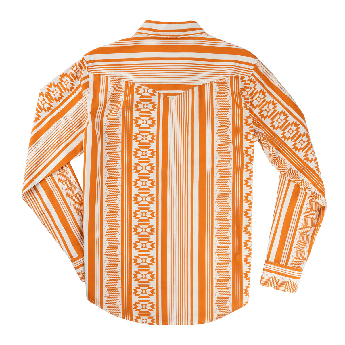 The Wyatt Pearl Snap Long Sleeve Denim Shirt - Whataburger Stripe