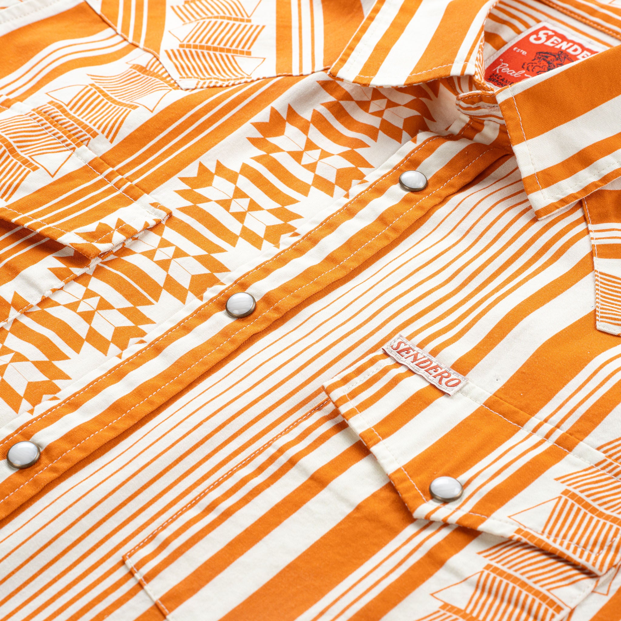 Whataburger x Sendero The Wyatt Pearl Snap Long Sleeve Serape Shirt