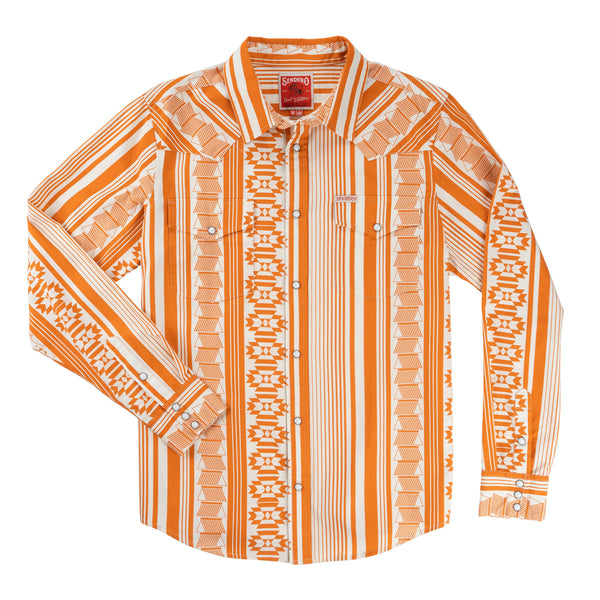 Whataburger x Sendero The Wyatt Pearl Snap Long Sleeve Serape Shirt