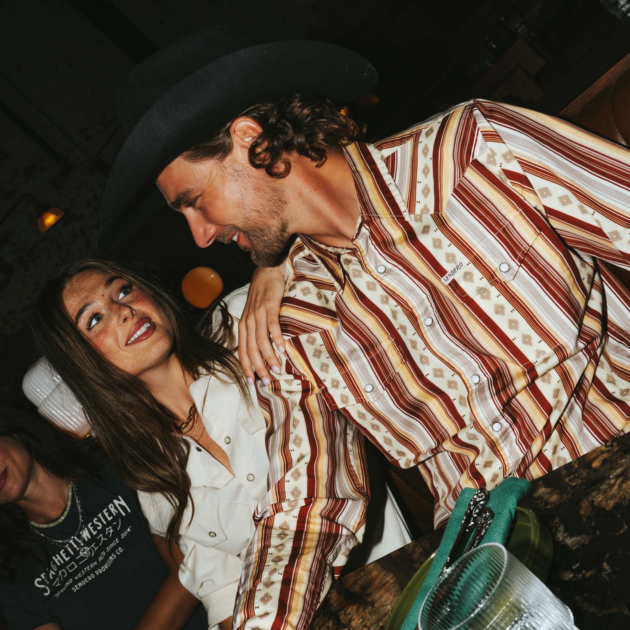 The Wyatt Pearl Snap Long Sleeve Serape Shirt