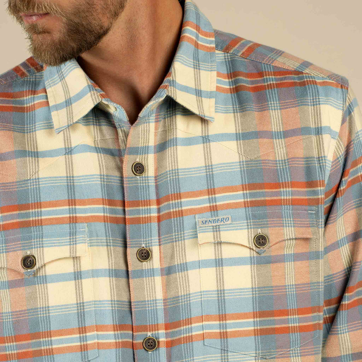 Moab Flannel Shirt - Blue/Red