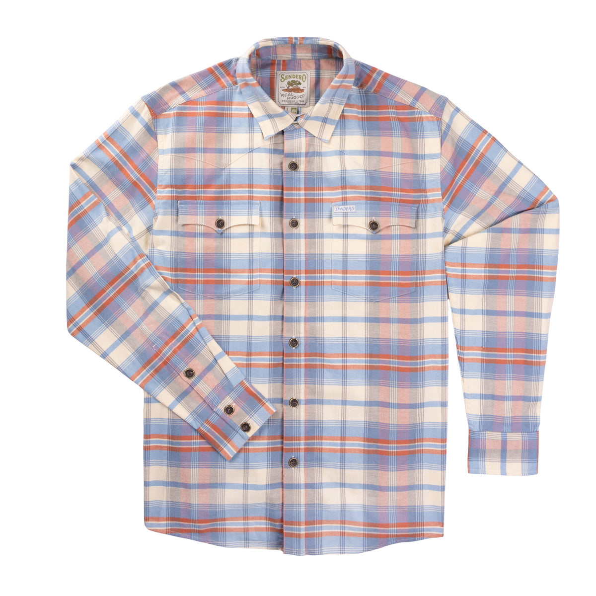 Moab Flannel Shirt - Blue/Red