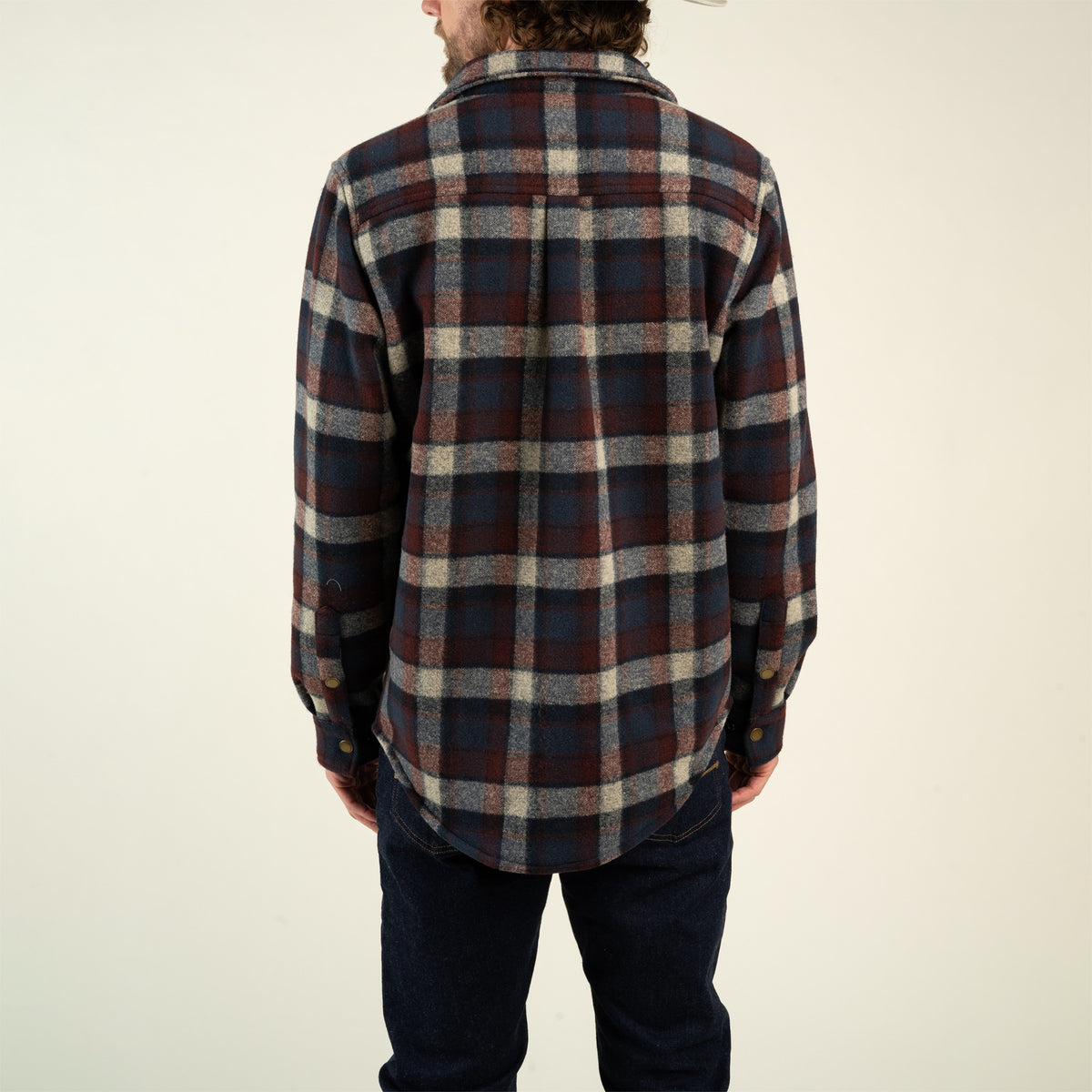 Pinedale Flannel Shirt - Burgundy/Cream/Navy