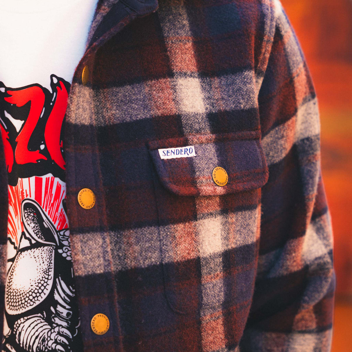 Pinedale Flannel Shirt - Burgundy/Cream/Navy