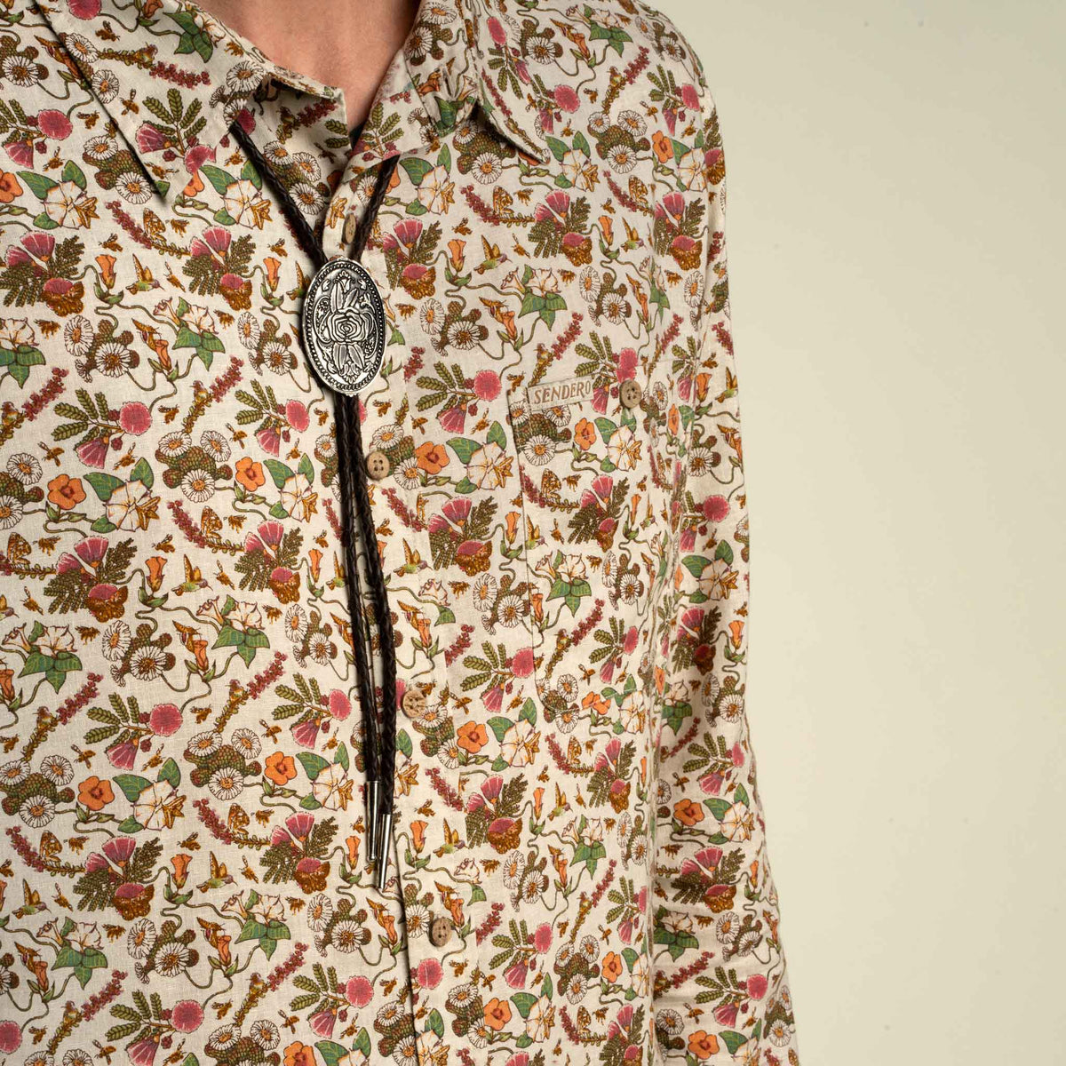 City Slicker Long Sleeve Shirt - Pollinator - Multicolor