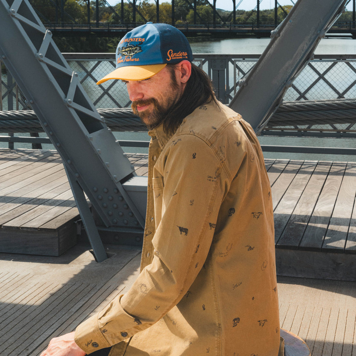 Buckaroo Long Sleeve Shirt - Saddle Brown