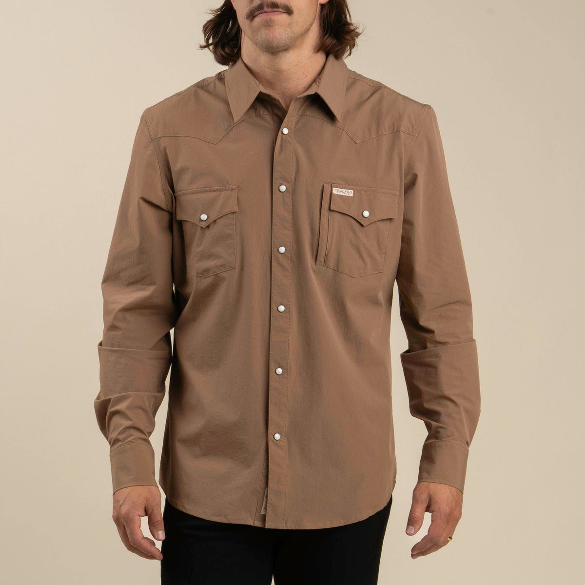 Confluence Tech Long Sleeve Shirt - Light Brown