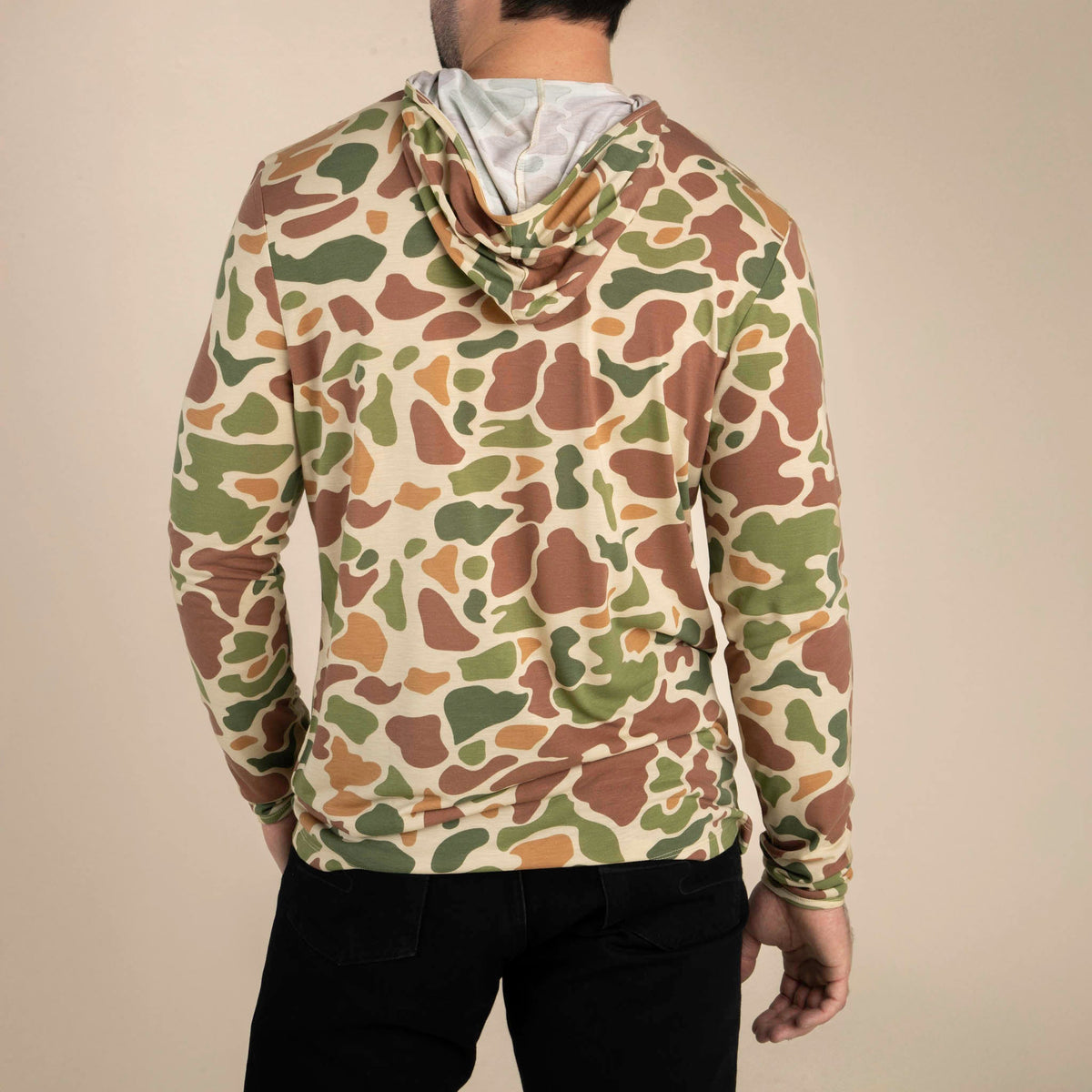 Yucatan Bamboo Hoodie Tech Shirt - Field Camo