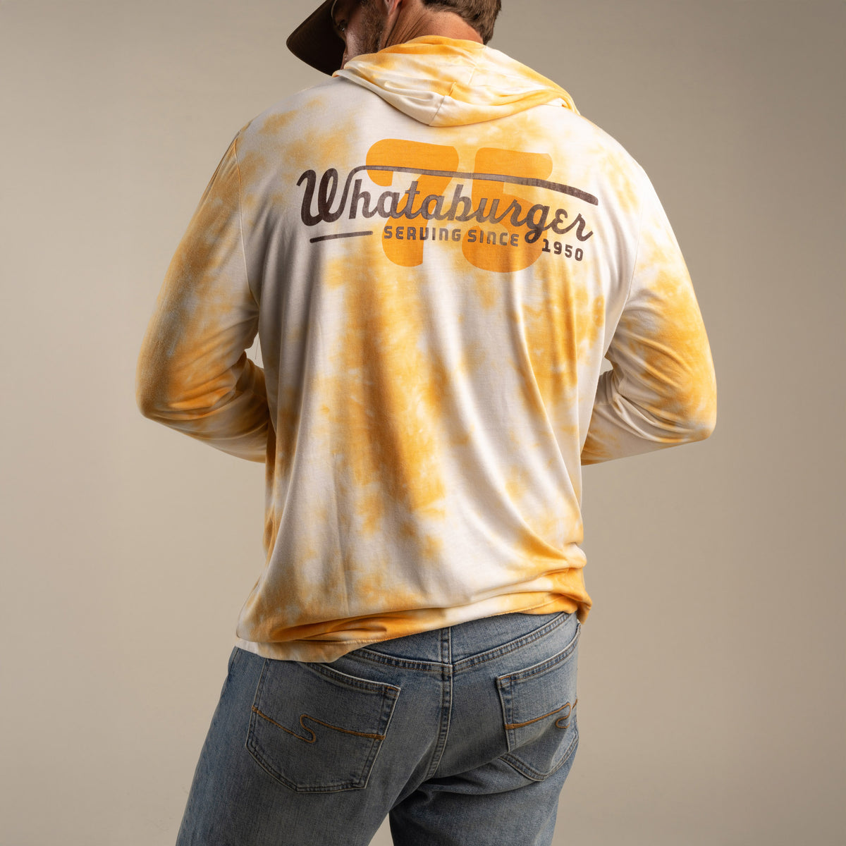 Yucatan Bamboo Hoodie Tech Shirt - Tie Dye - Whataburger