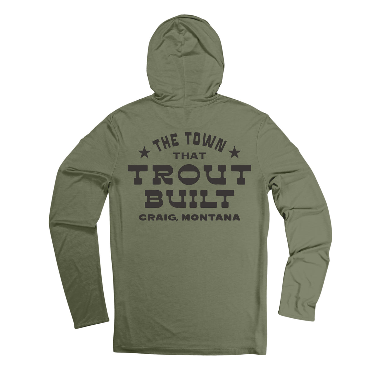 Trout Built Yucatan Bamboo Hoodie Tech Long Sleeve Shirt - San Juan Sage