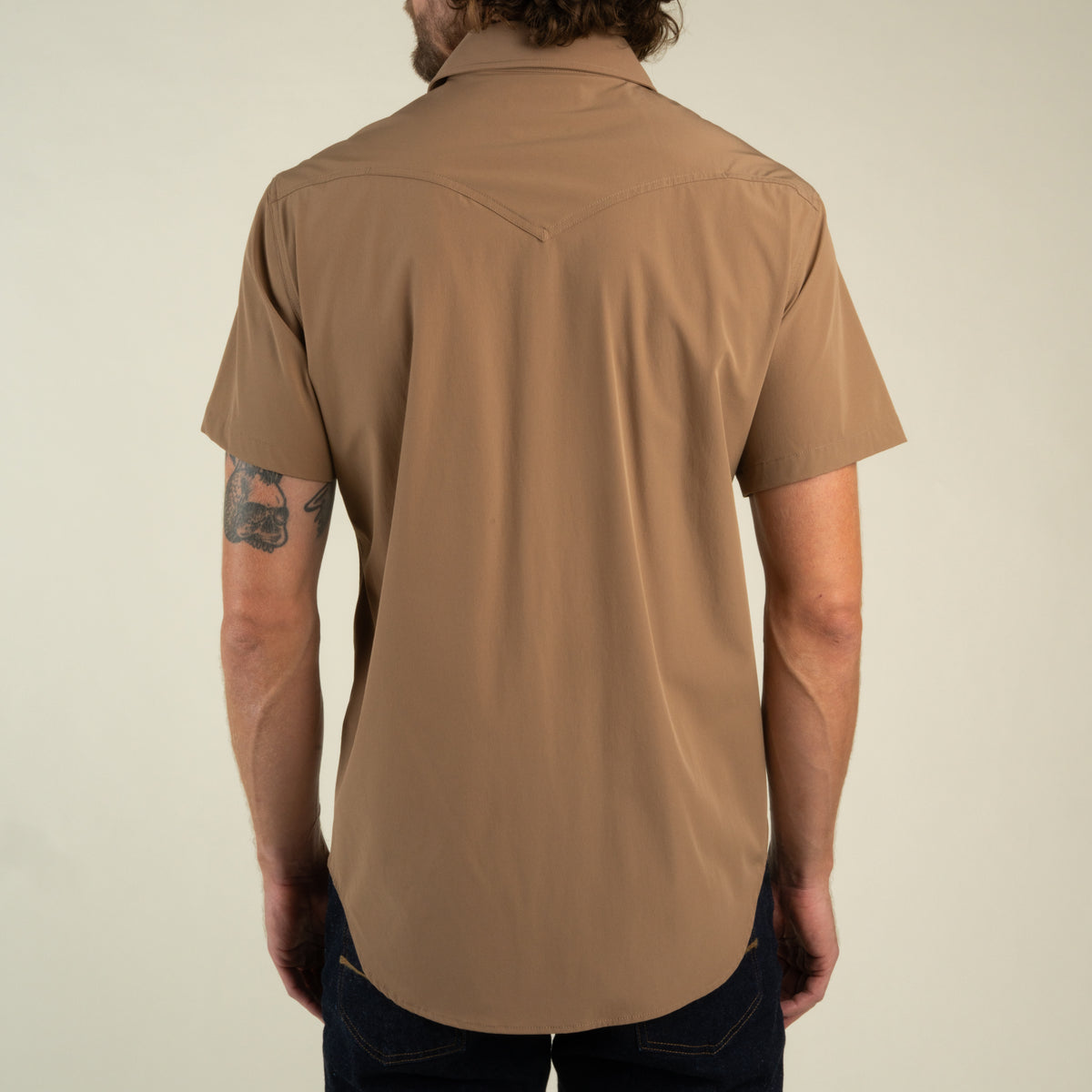 Confluence Tech Short Sleeve Shirt - Light Brown