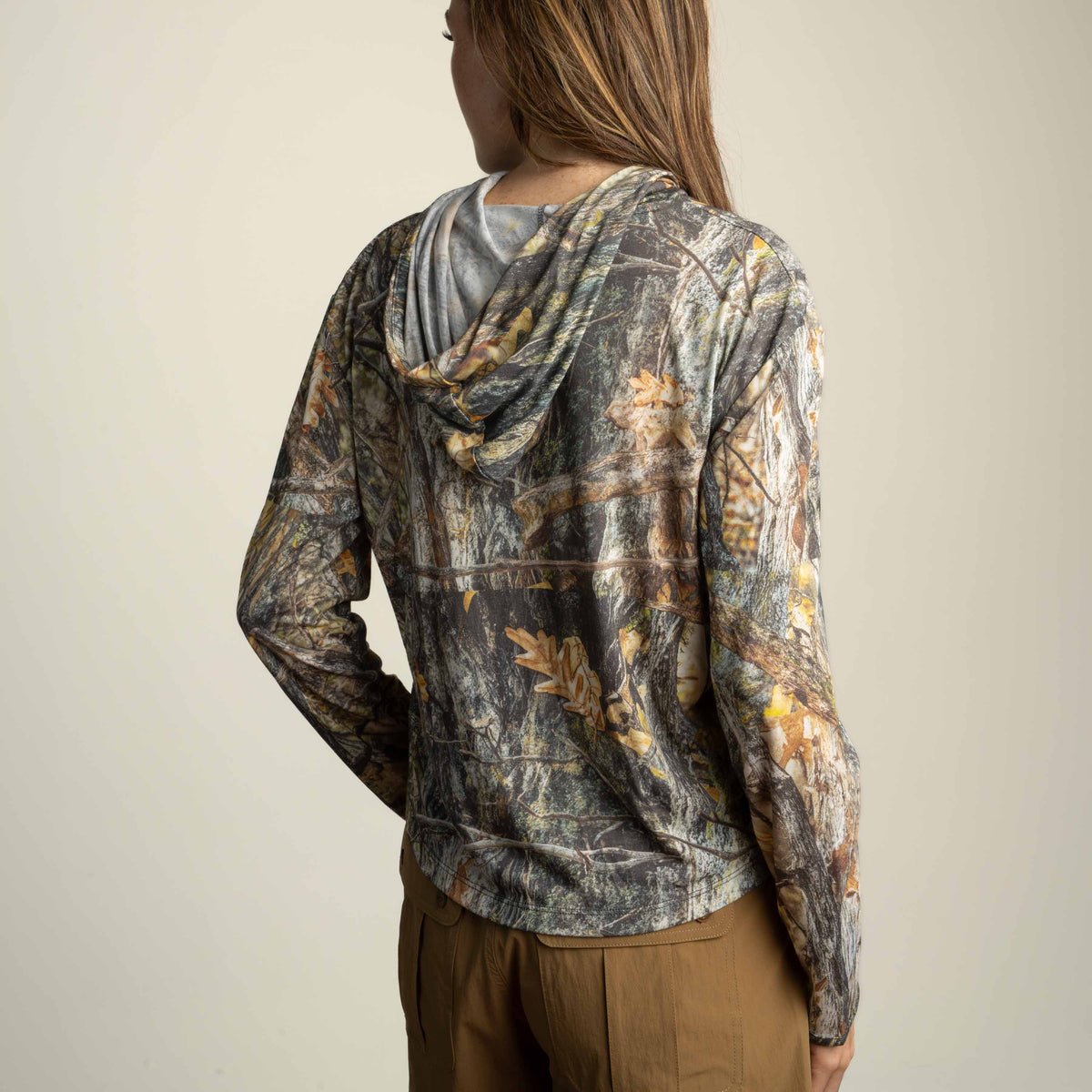 Women's Yucatan Bamboo Hoodie Tech Long Sleeve Shirt - Will Tree Camo