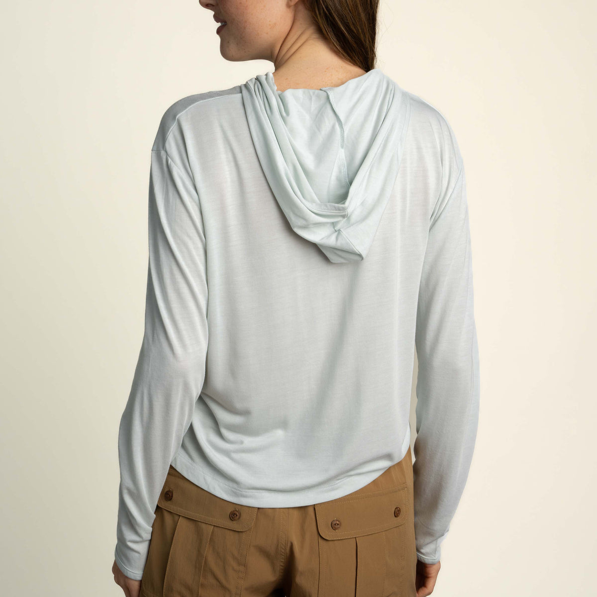 Women's Yucatan Bamboo Hoodie Tech Long Sleeve Shirt - Frio Blue
