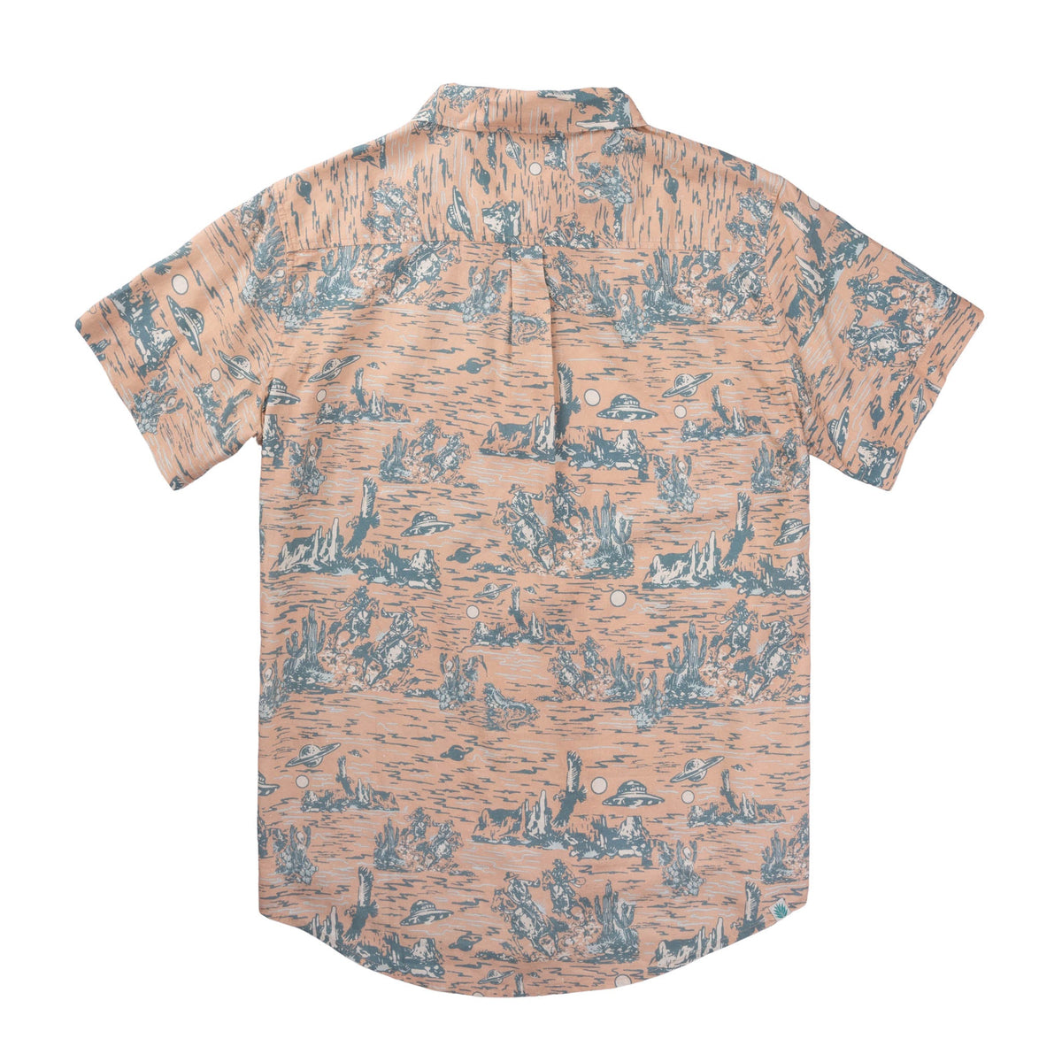 City Slicker Button Up Short Sleeve - Desert Abduction - Coral