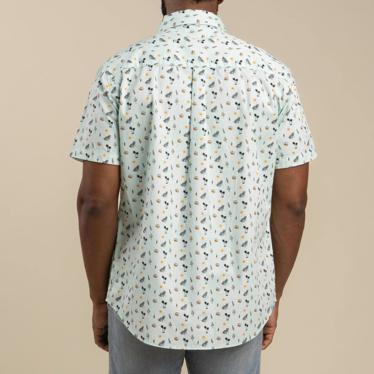 City Slicker Button Up Short Sleeve - Oasis - Blue