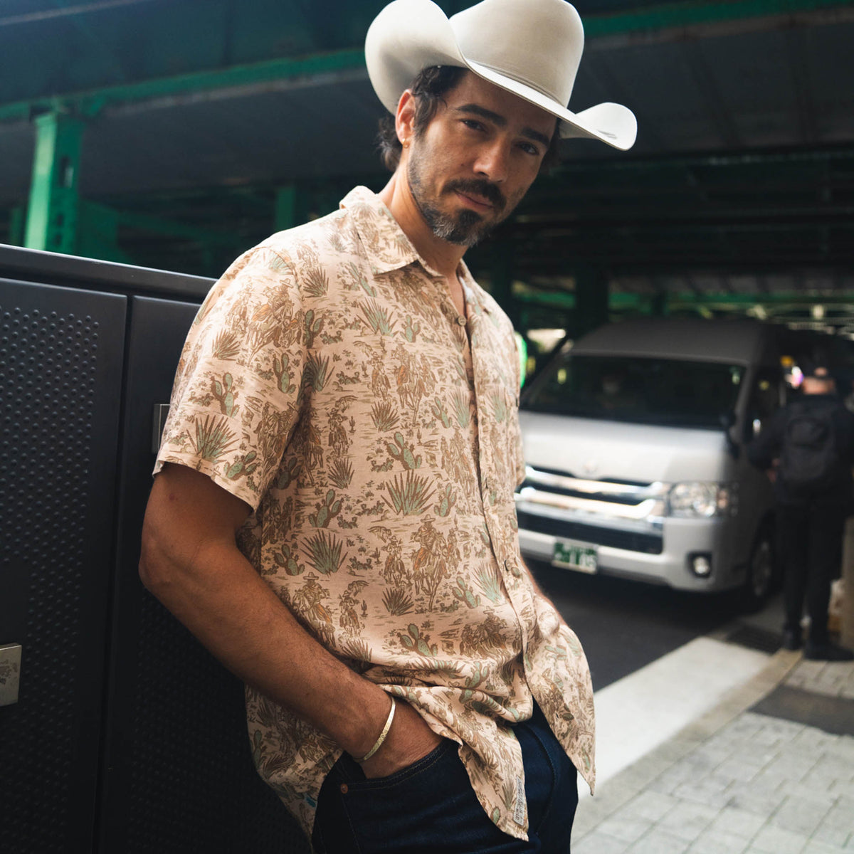 City Slicker Button Up Short Sleeve - Vaqueros Print