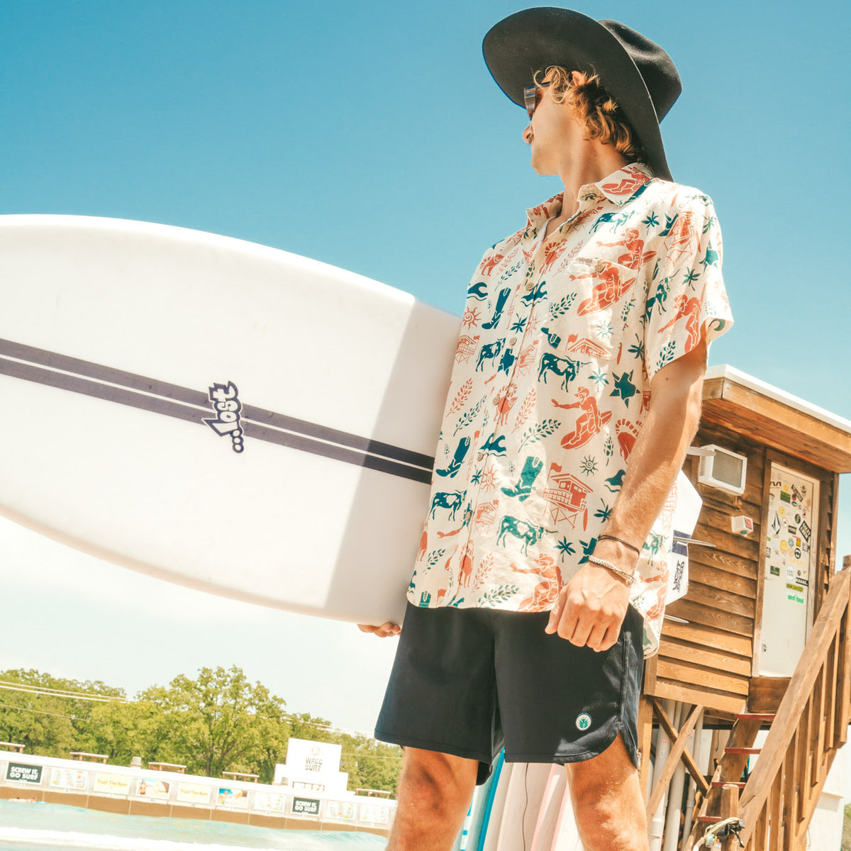City Slicker Button Up Short Sleeve - Texas Surf