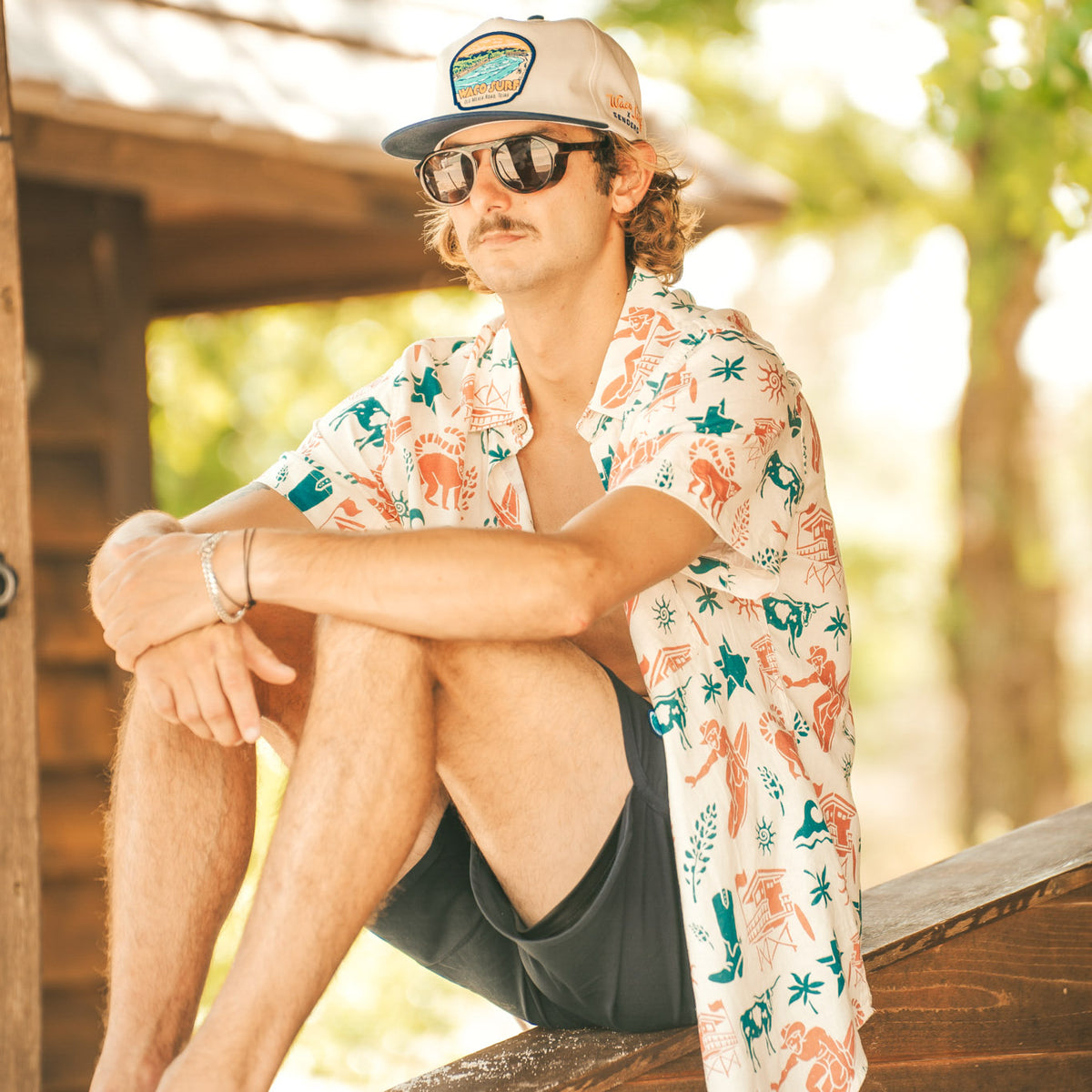 City Slicker Button Up Short Sleeve - Texas Surf
