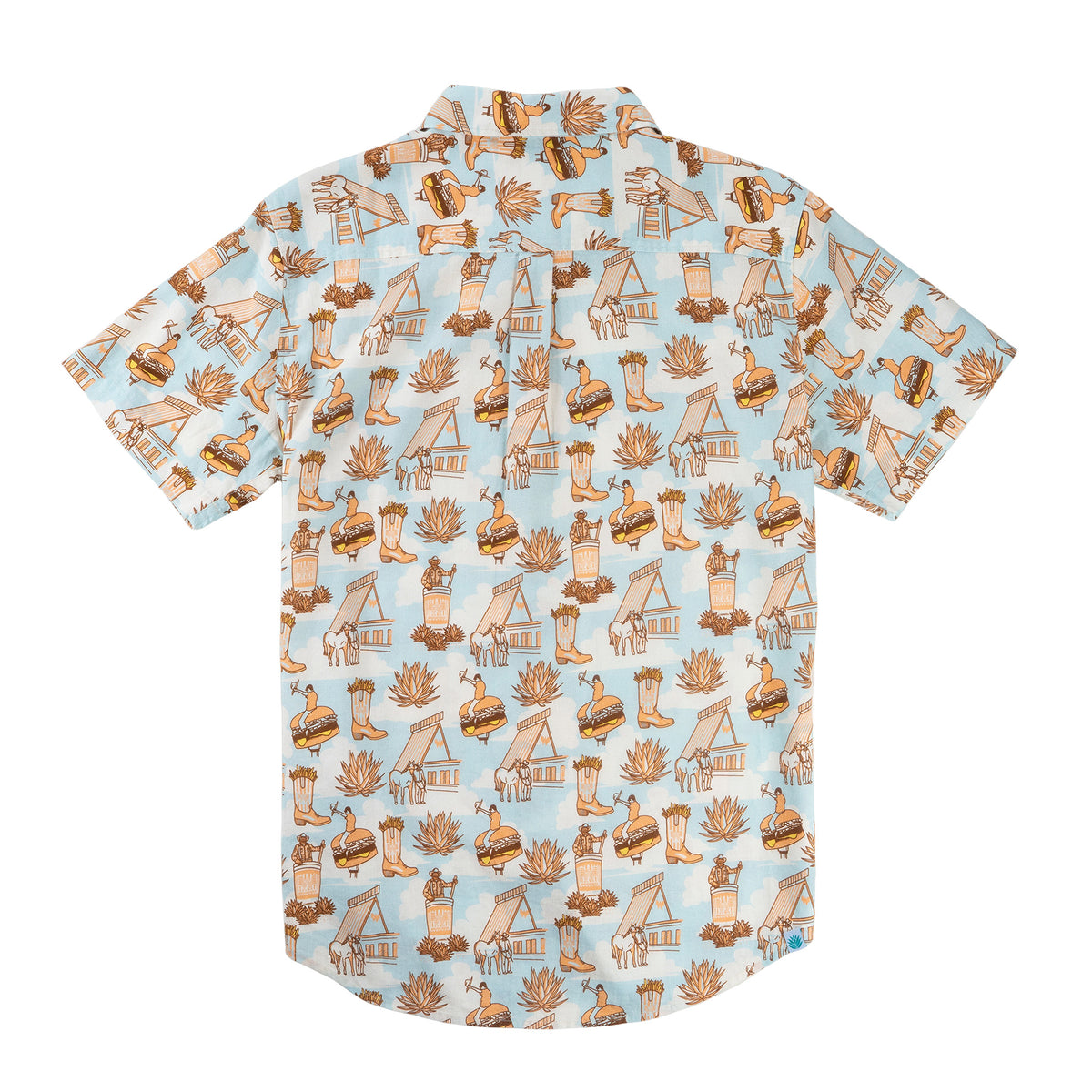 City Slicker Button Up Short Sleeve - Cowboy Drive Thru Print
