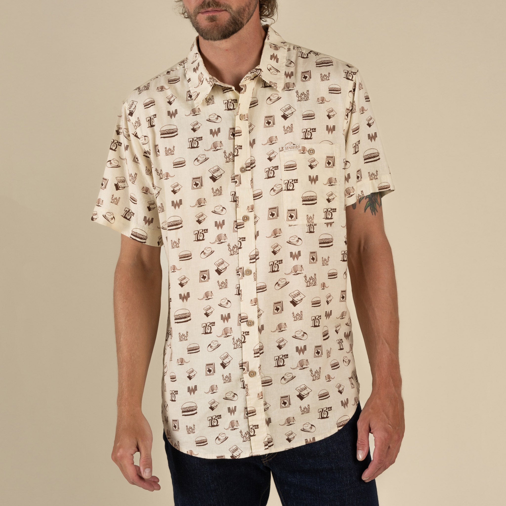 Whataburger x Sendero City Slicker Short Sleeve Shirt