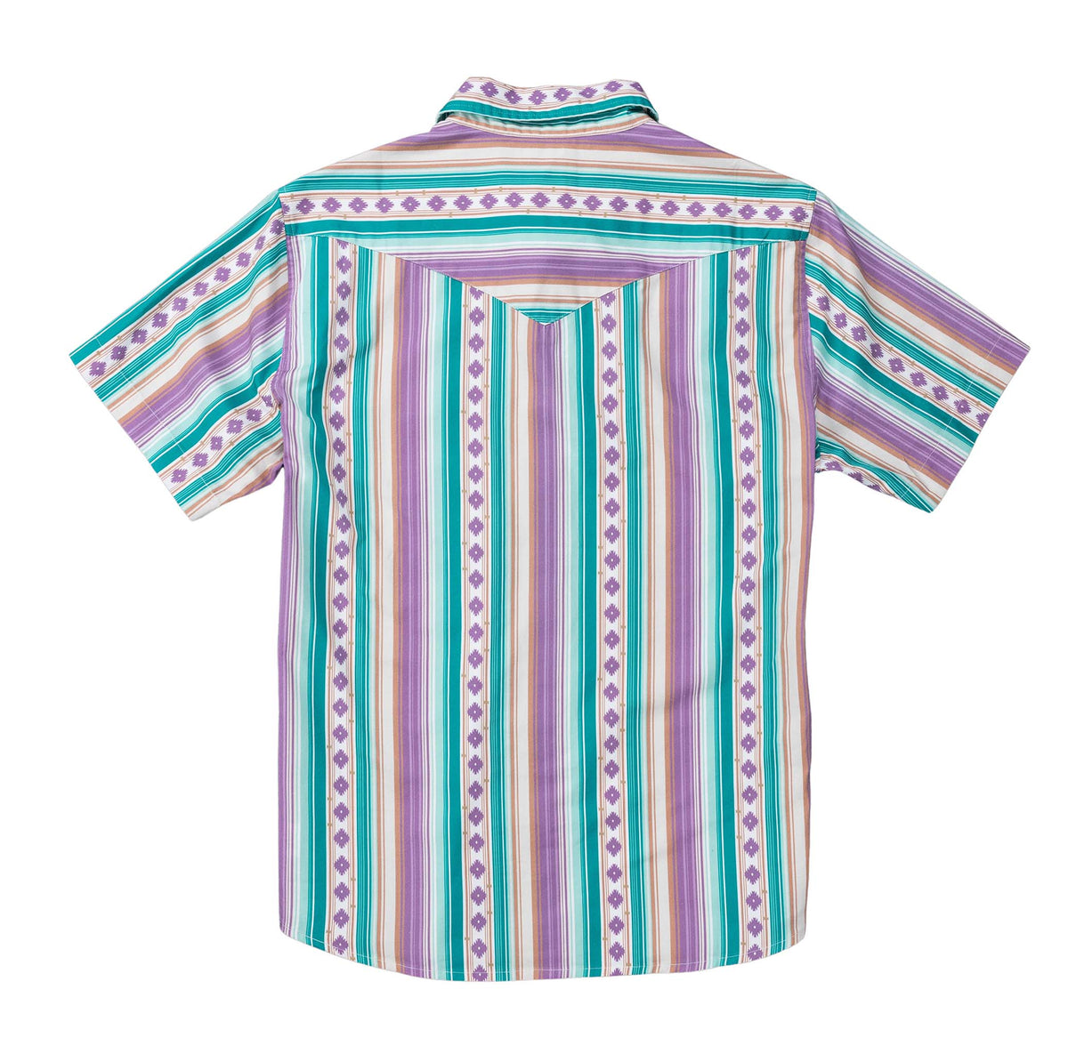 Serape Pearl Snap Short Sleeve - Spring Sage
