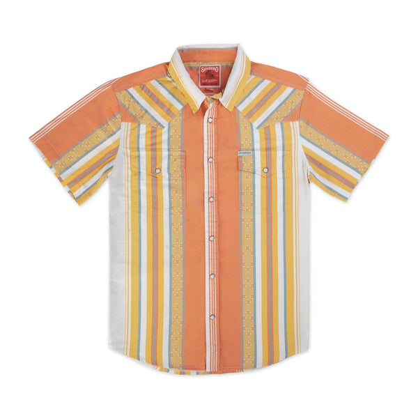 The Wyatt Pearl Snap Short Sleeve Serape Shirt