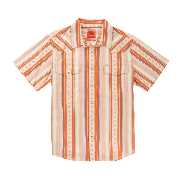 The Wyatt Pearl Snap Short Sleeve Serape Shirt