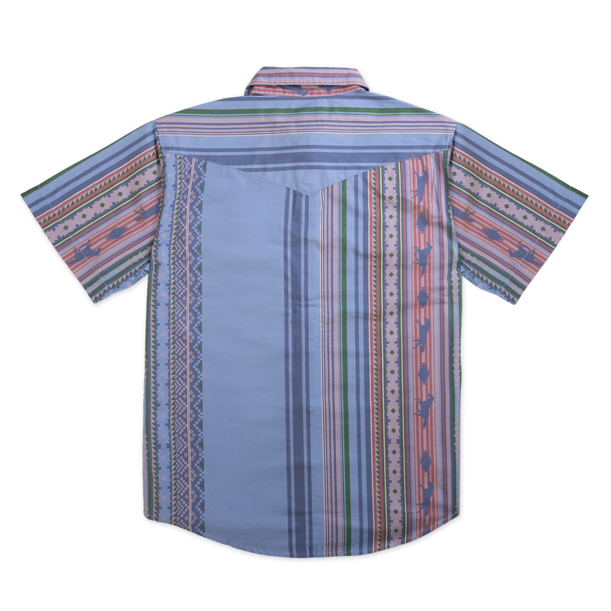 The Wyatt Pearl Snap Short Sleeve Serape Shirt