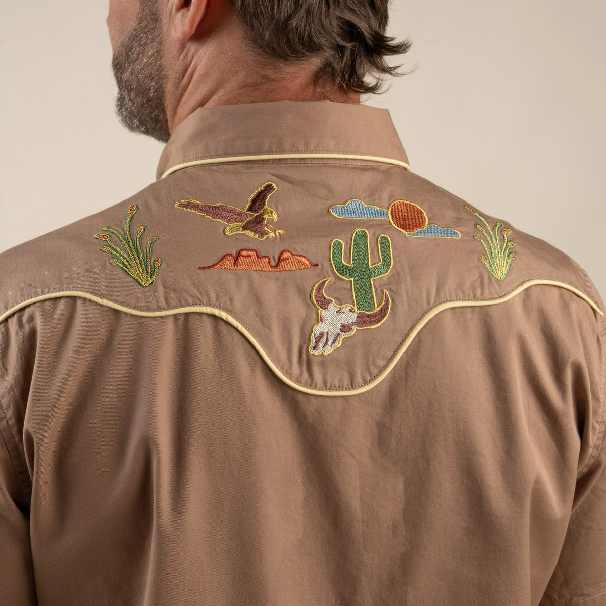 The Prescott Western Shirt - Faded Navy
