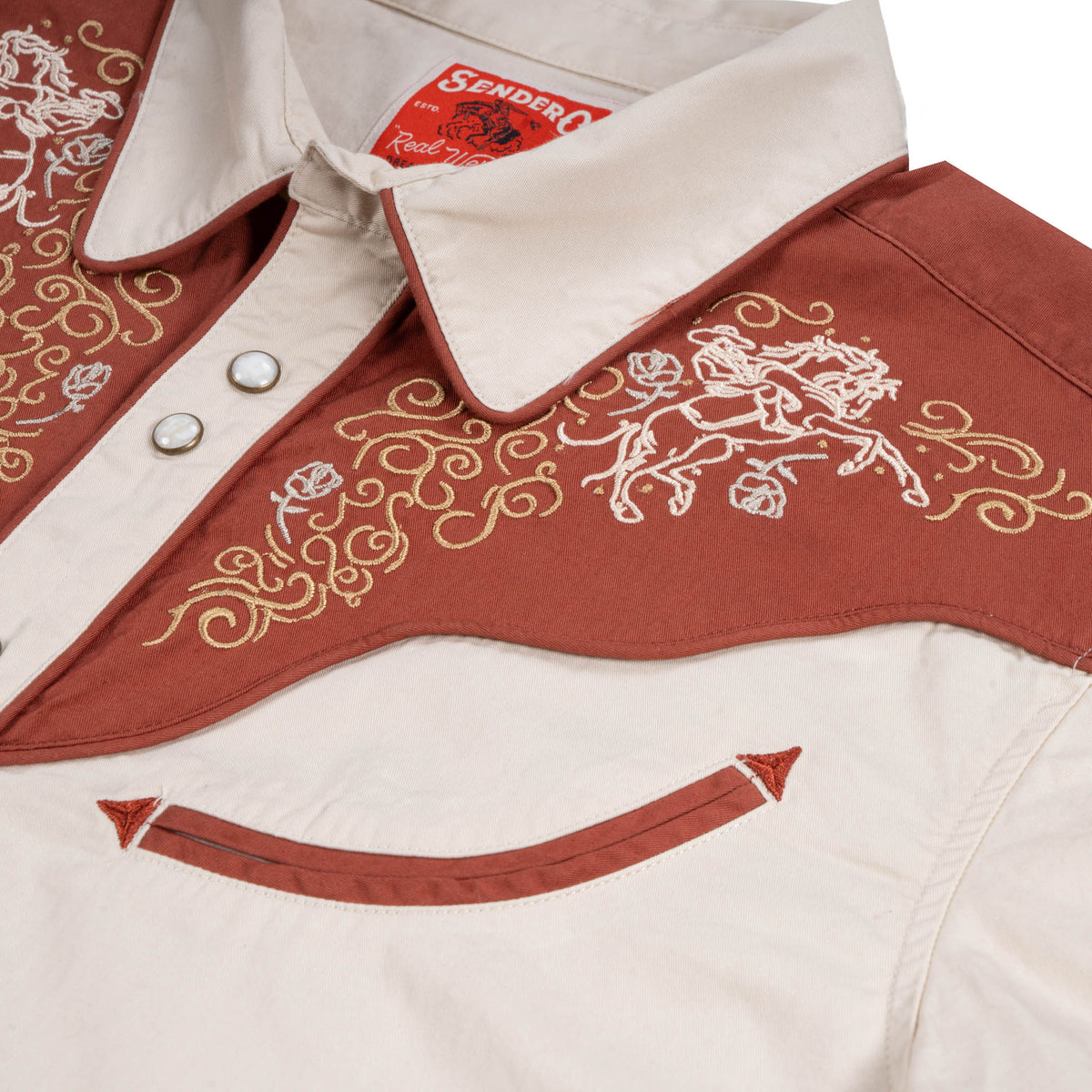 The Cody Western Short Sleeve Shirt - Oat