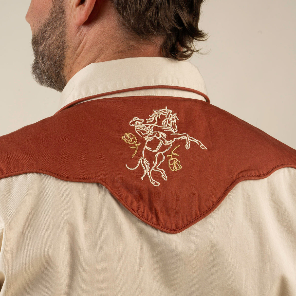 The Cody Western Short Sleeve Shirt - Oat