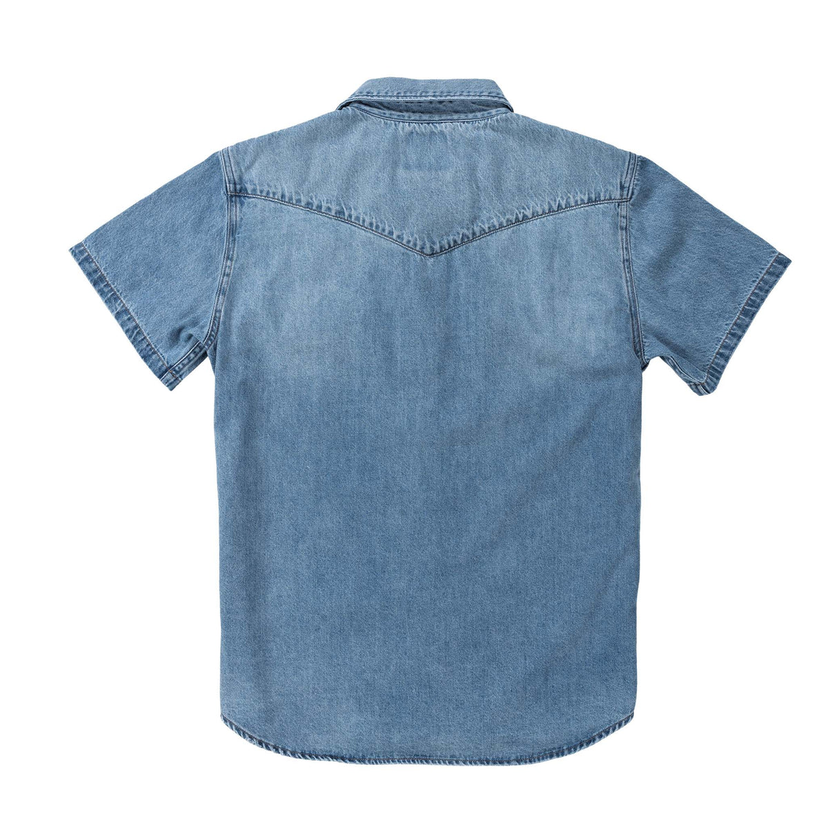 Wyatt Button Up Short Sleeve - Vintage Denim