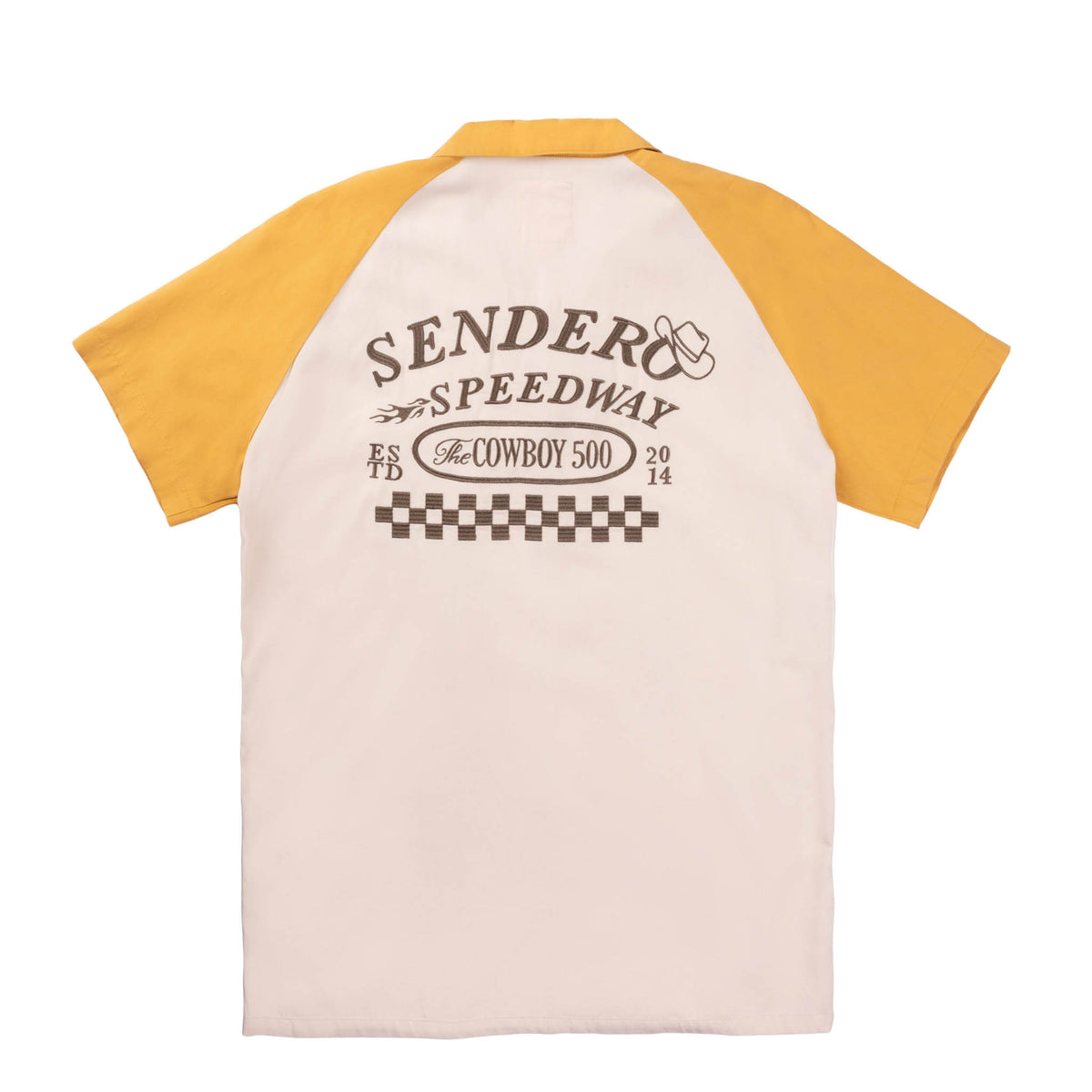 Saloon Short Sleeve Shirt - Sendero Speedway - Yellow