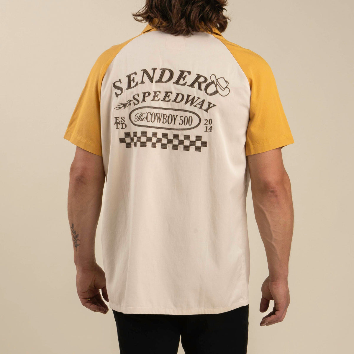 Saloon Short Sleeve Shirt - Sendero Speedway - Yellow