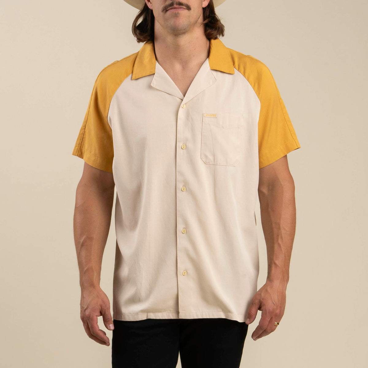 Saloon Short Sleeve Shirt - Sendero Speedway - Yellow