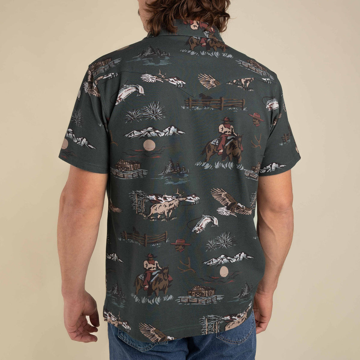 Cantina Pique Polo Short Sleeve Shirt - Sky Grande