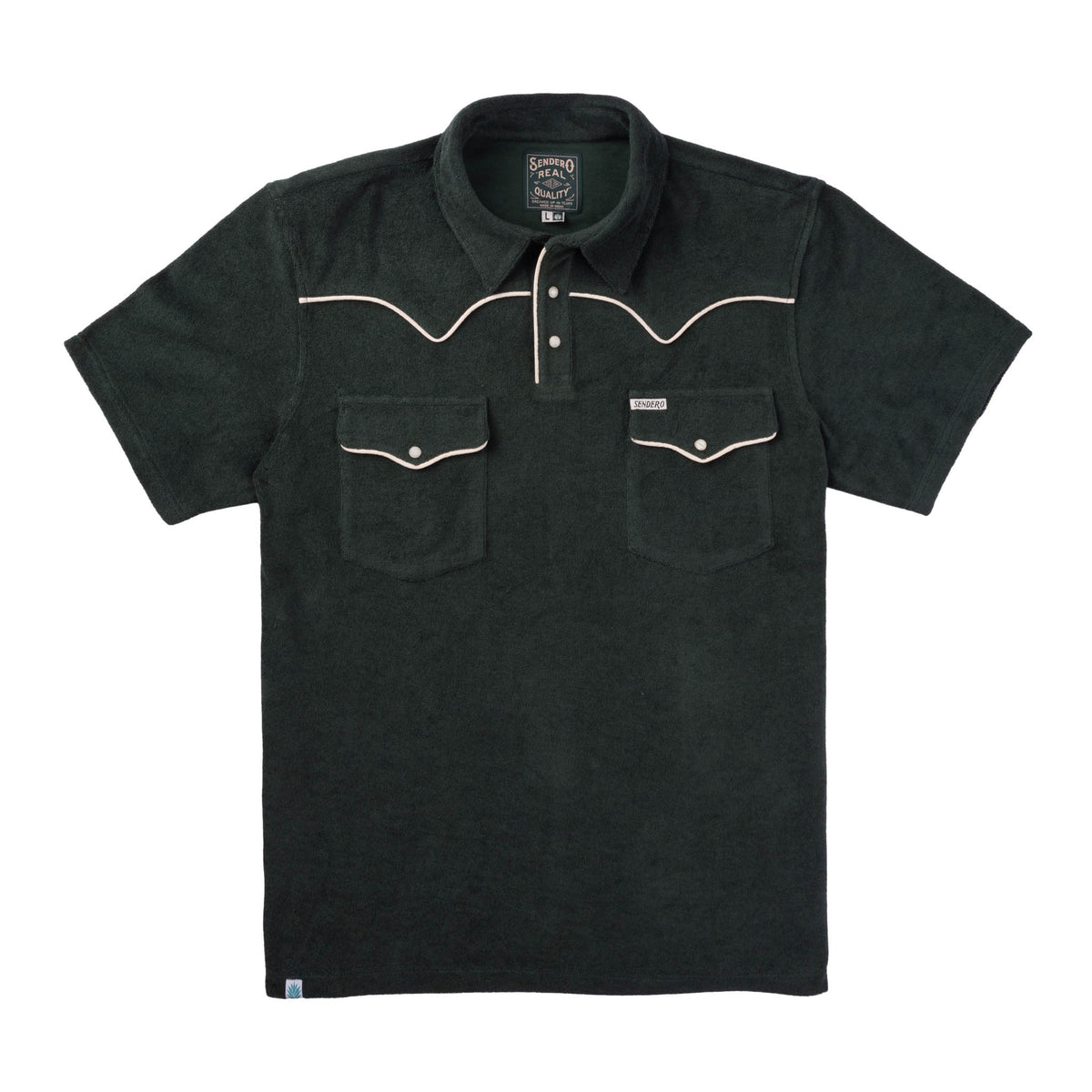 Cantina Terry Polo - Spruce Green