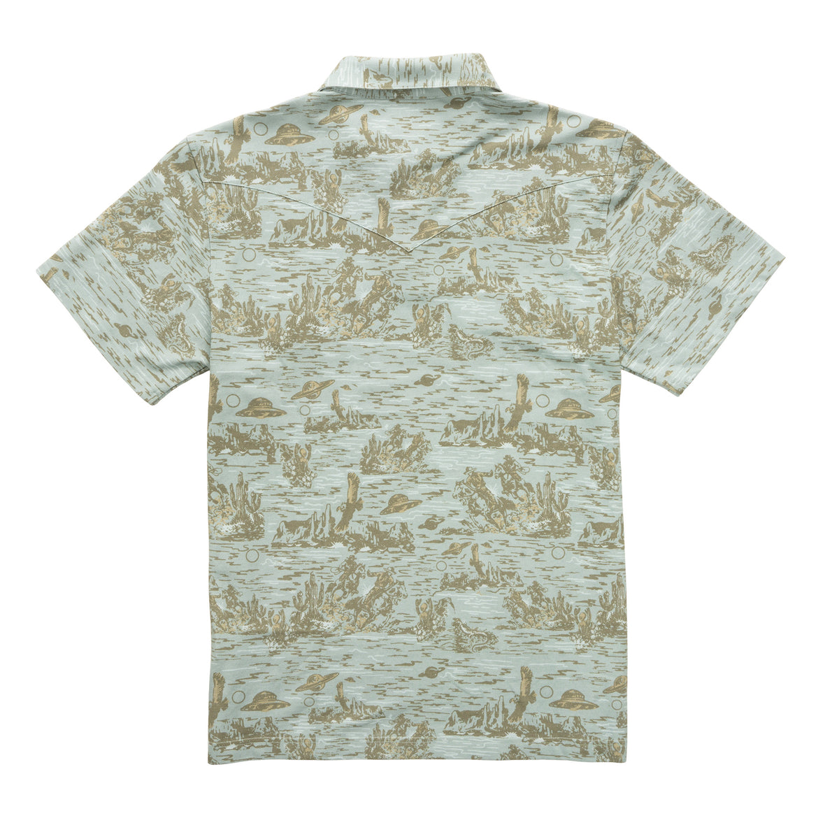 Cantina Pique Polo Short Sleeve Shirt - Desert Abduction Print