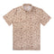 Cantina Pique Polo Short Sleeve Shirt - Haw Yee Print - Tan