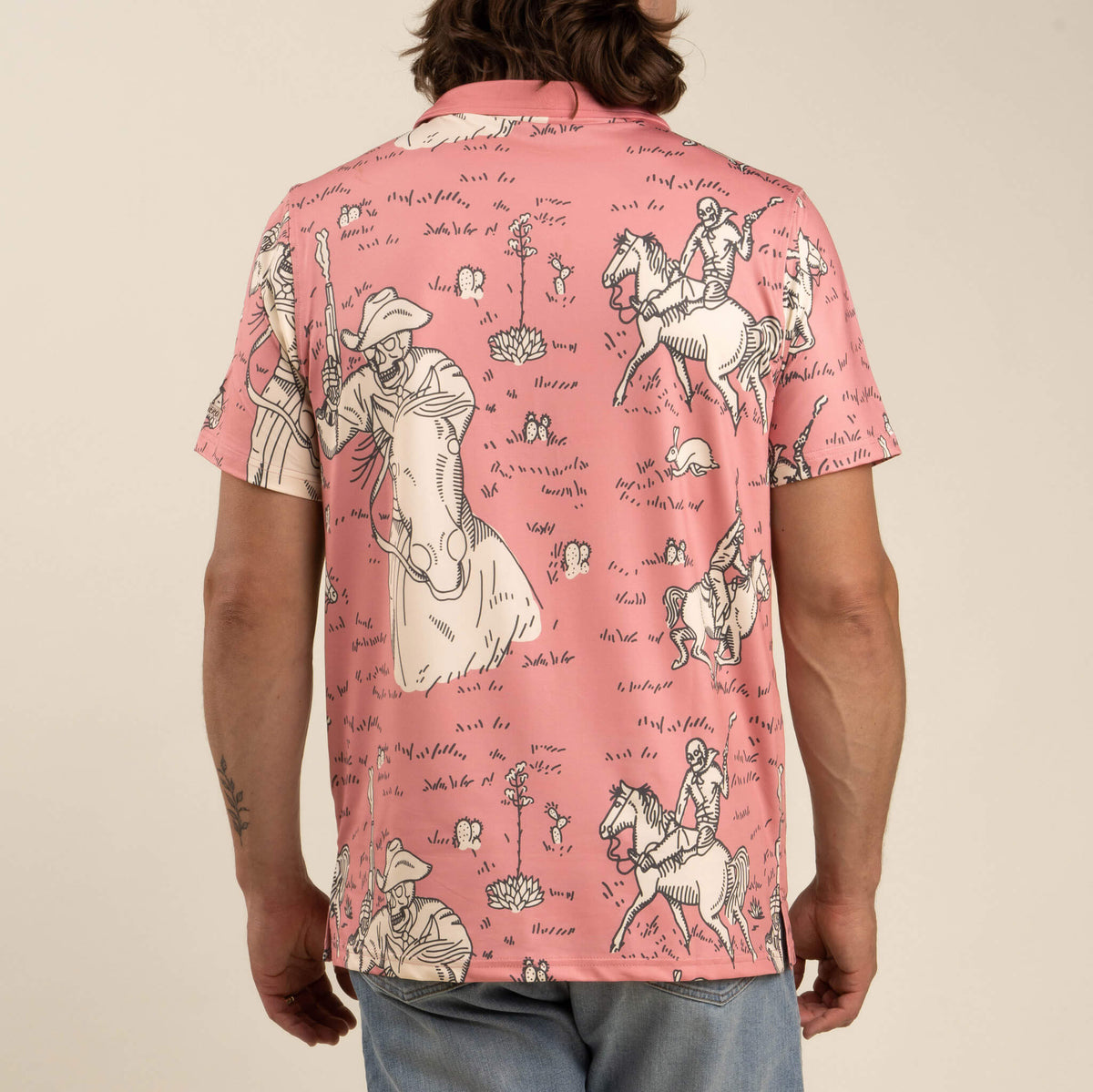 High Noon Performance Polo - Skeleton Riders