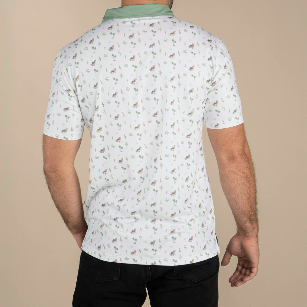 High Noon Performance Polo - Oasis - White
