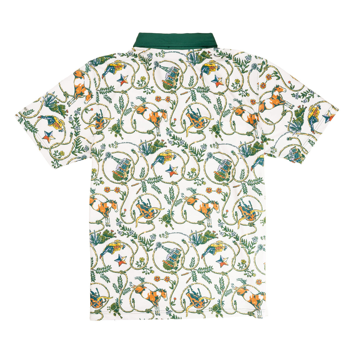 High Noon Performance Polo - Rope Print
