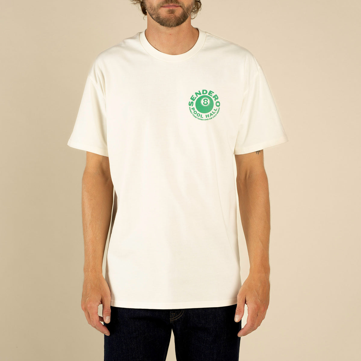 Eightball Vintage Tee - Vintage White