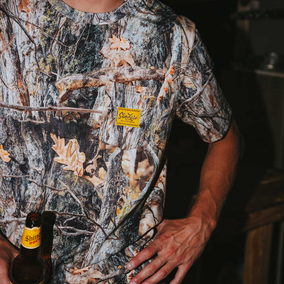 Logo Vintage Pocket Tee - Will Tree Camo
