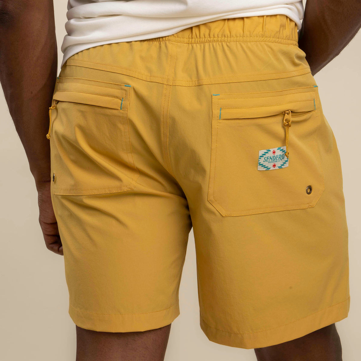 Bajada Hybrid Shorts - Mustard