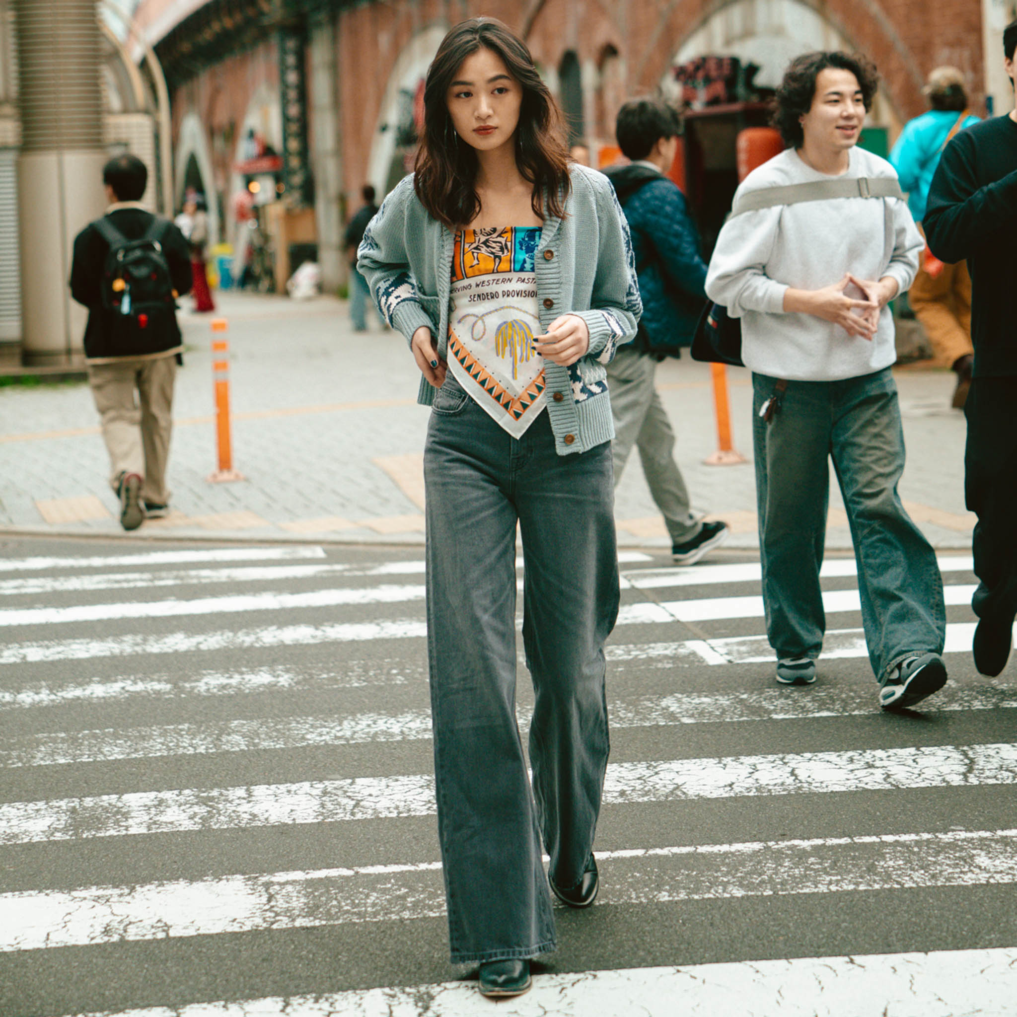 【2plan】Deal Slab Maxi Wide Denim 2plan】Deal Slab Maxi Wide Denim