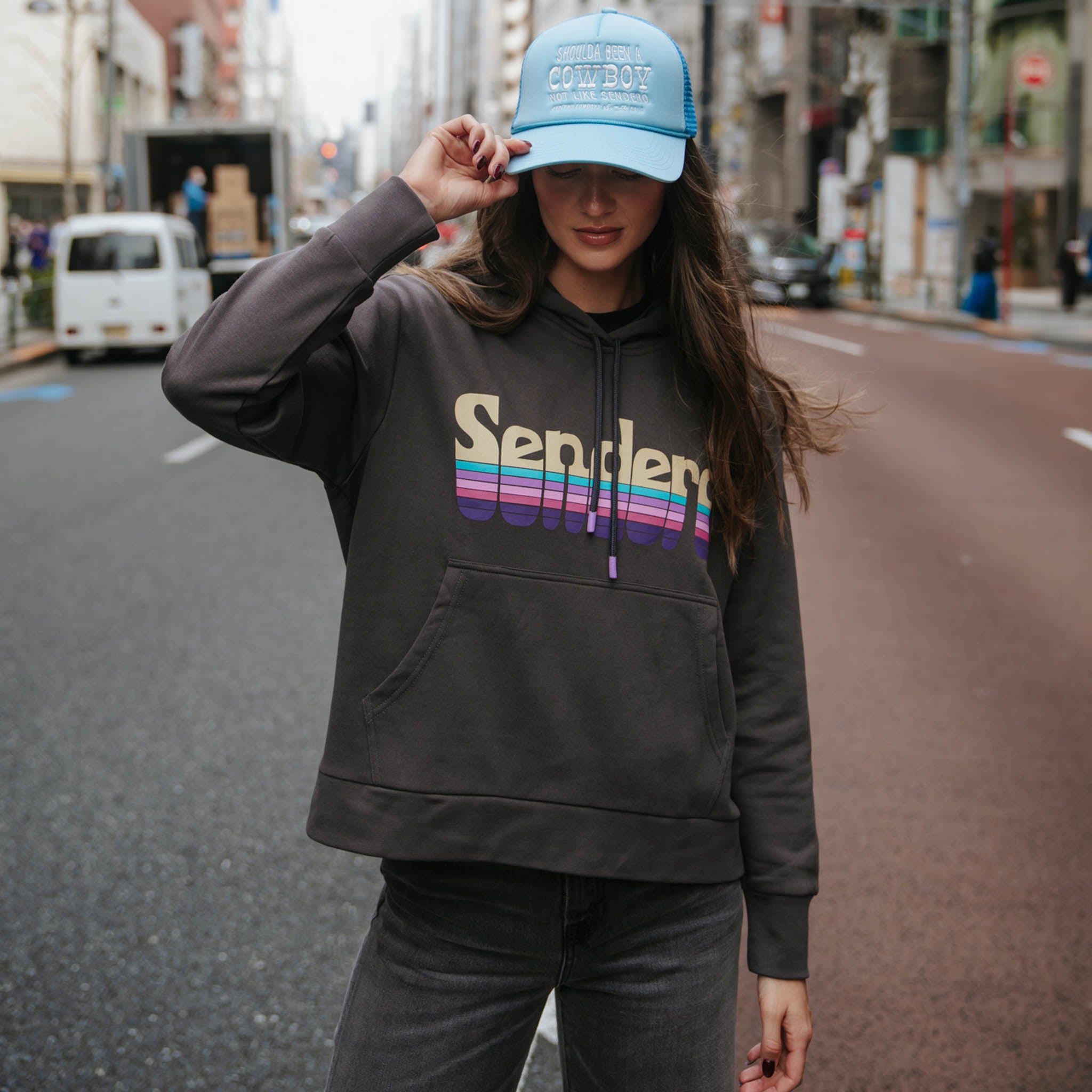Retro Logo Boxy Hoodie