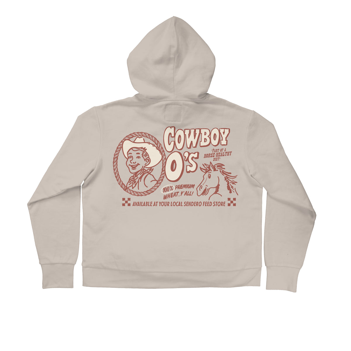 Women's Cowboy O's Hoodie - Sand